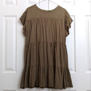 Very J Olive Dress EUC